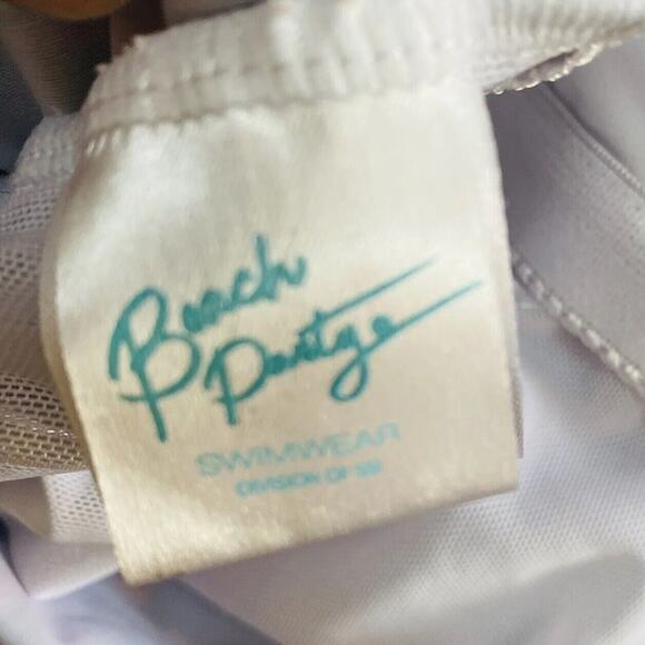 Beach Party One Piece Swimsuit Ladies Swim Suit Pink & Blue Multi US Plus 24 - Picture 5 of 6